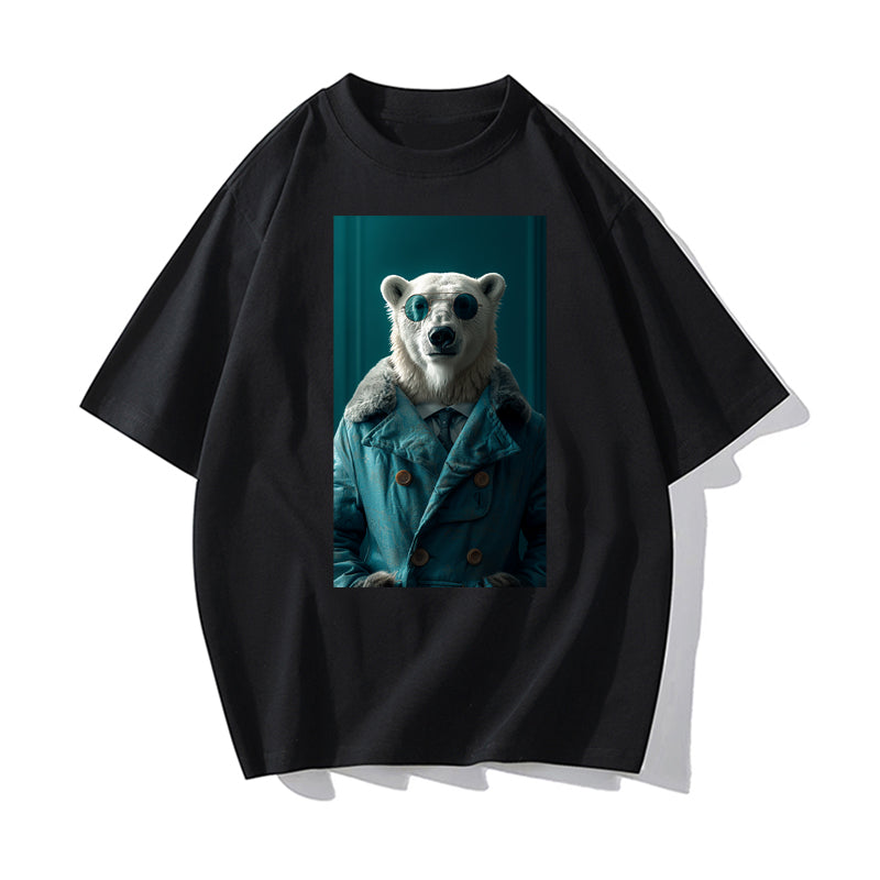 RIVER x ERIC®：t-shirt- White Polar Bear-1-350437