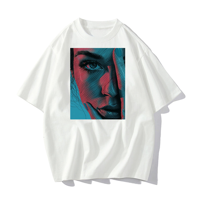 RIVER x ERIC®：t-shirt-Woman's Face-1-350440