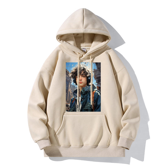 RIVER x ERIC®：Hooded Sweat-Y2K boy & girl-350385