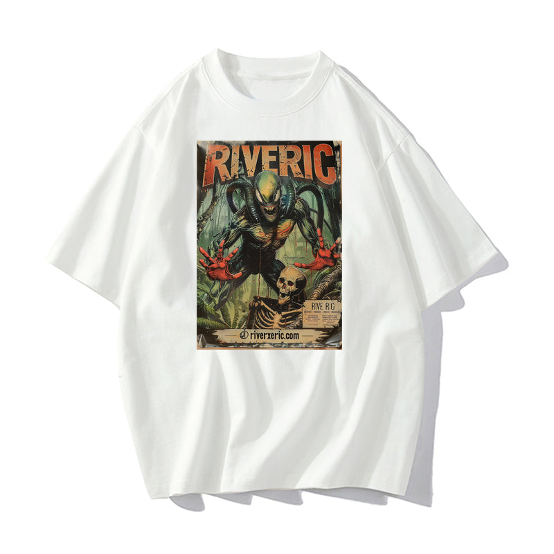 RIVER x ERIC®：t-shirt-green alien-1-350508
