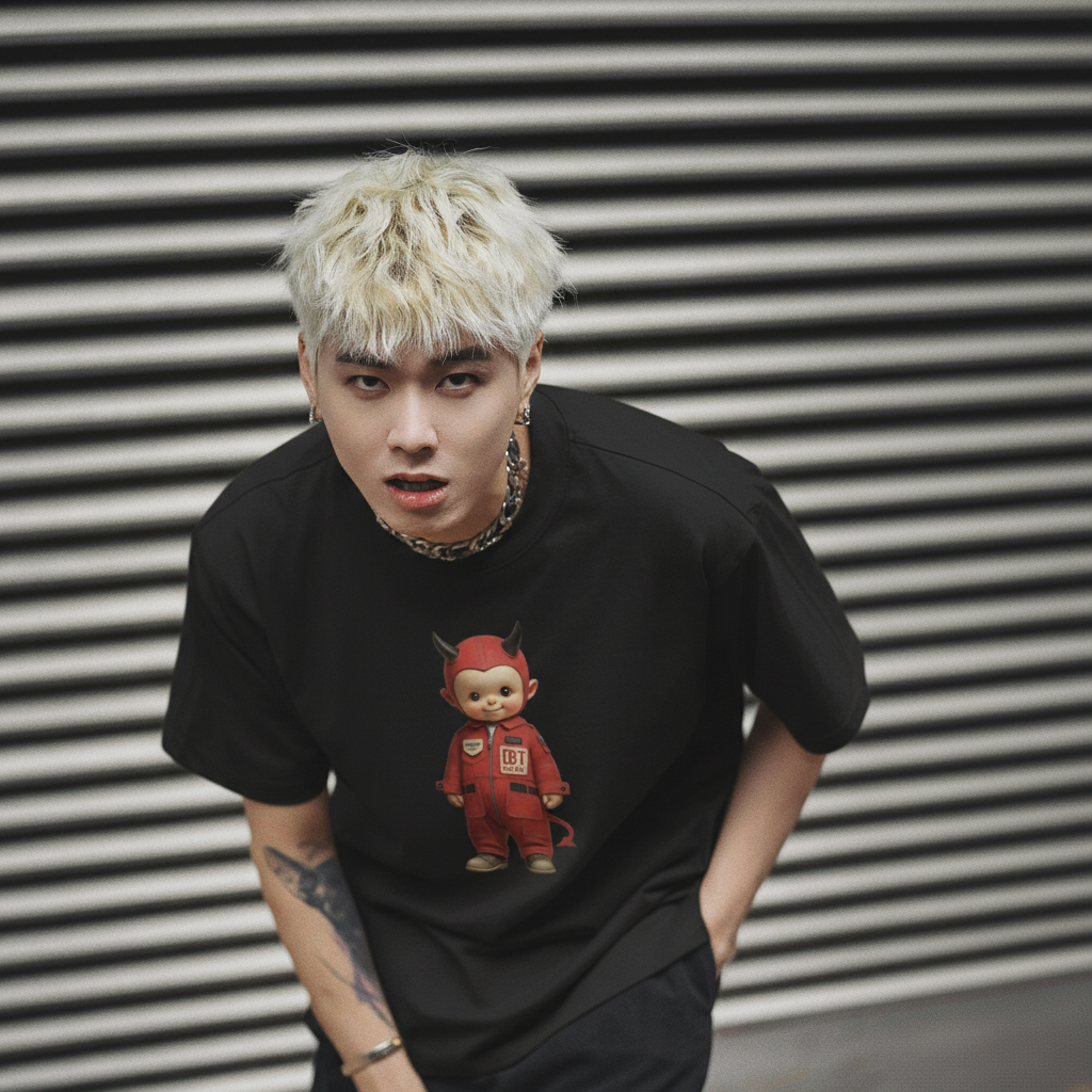 RIVER x ERIC®：t-shirt-Cute Baby Devil-350627