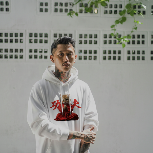 RIVER x ERIC®：Hooded Sweat-Cat Kung Fu Master-1-350372