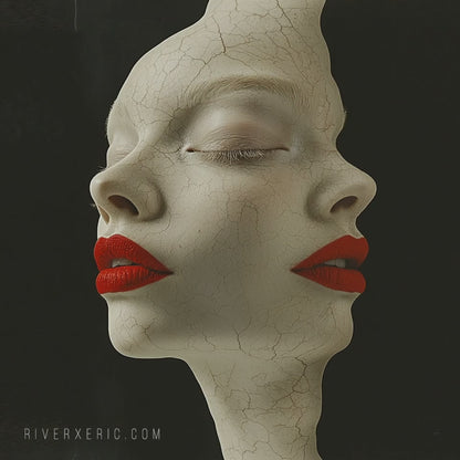RIVER x ERIC®：t-shirt-Two-faced person-350579