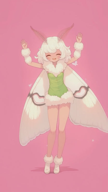 RIVER x ERIC®：t-shirt-Female Moth-350611