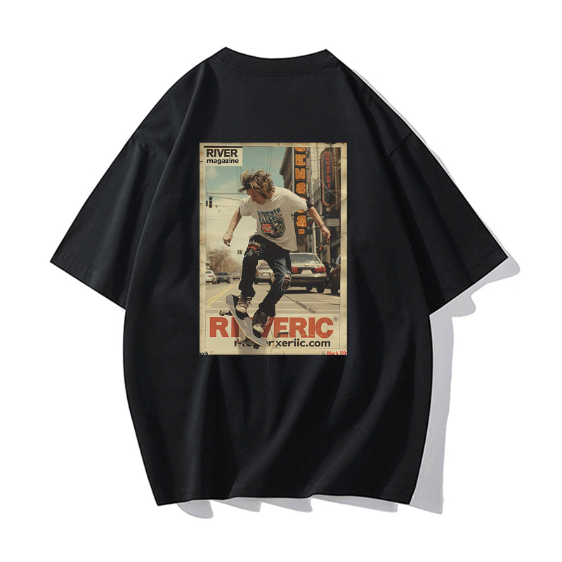 RIVER x ERIC®：t-shirt-skateboarder performing-1-350521