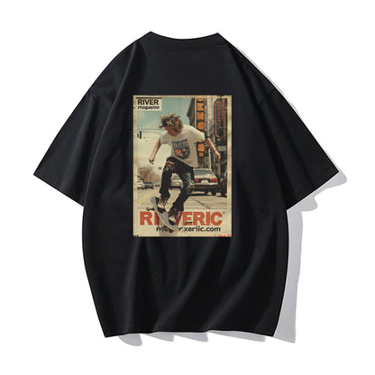 RIVER x ERIC®：t-shirt-skateboarder performing-1-350521