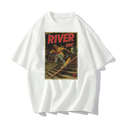 RIVER x ERIC®：t-shirt-skateboarder performing-3-350523