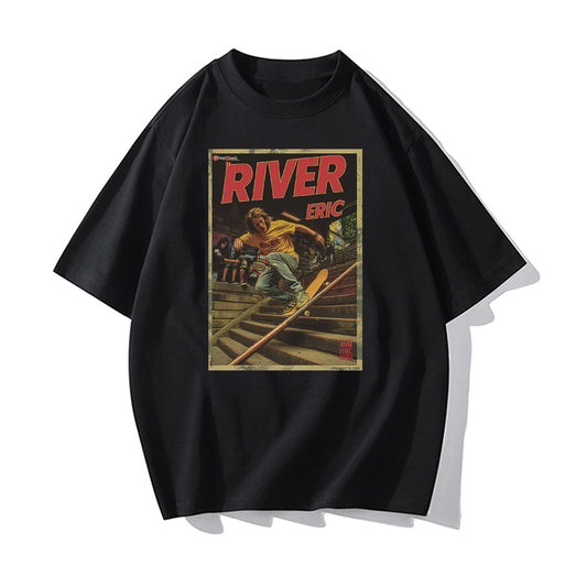 RIVER x ERIC®：t-shirt-skateboarder performing-3-350523