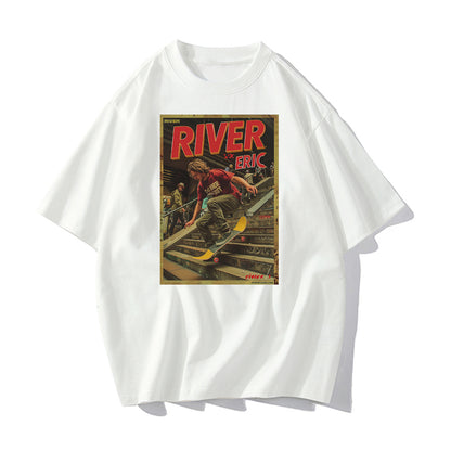 RIVER x ERIC®：t-shirt-skateboarder performing-5-350525