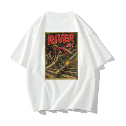 RIVER x ERIC®：t-shirt-skateboarder performing-5-350525